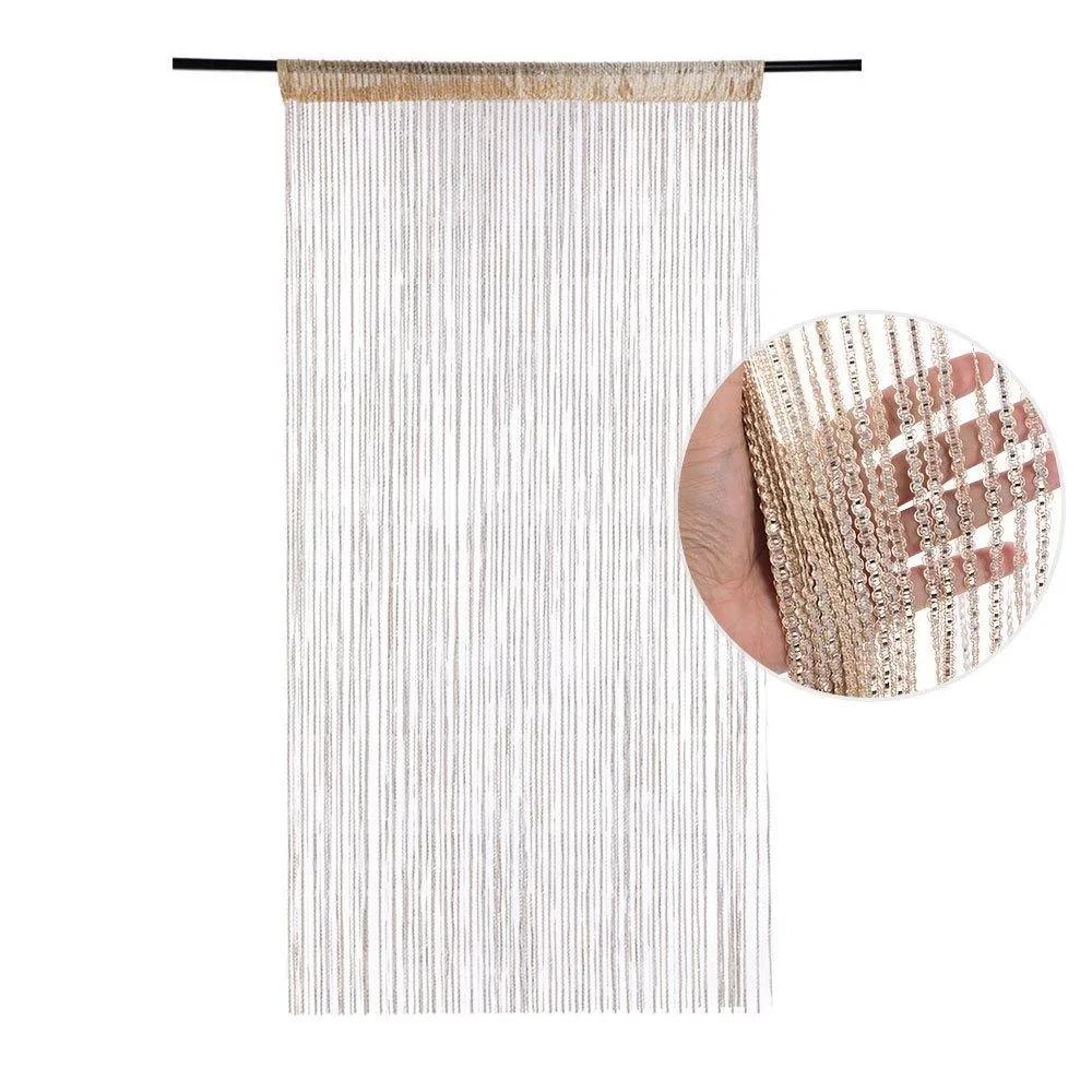 

100x200cm Home Decor Sequin Curtain for Doorway,Door String Curtain,Bedroom Blind Living Room Divider,no Bead Decorative Crystal шампанського