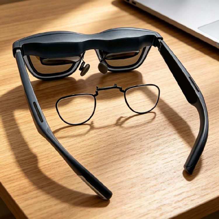 Open Prescription Lens Frame for xbx a01 Glasses, Includes 1 Black Insert for Nearsightedness or Astigmatism Prescriptions Prepared Separately by a