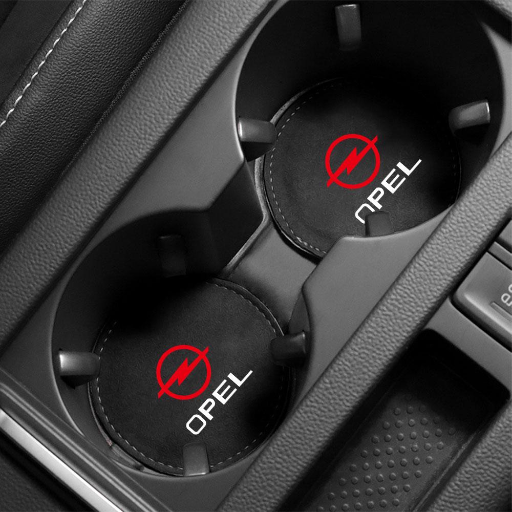 2PCS Car Cup Holder Mat Pad Anti-slip Coaster Auto Interior Accessories For Opel Astra Insignia Mokka Zafira Car Wheel HubcapVDX3