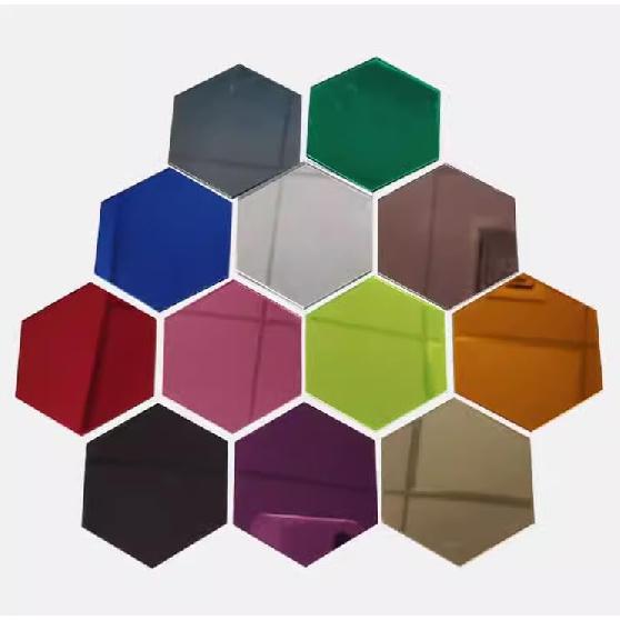 Set of 2 Purple Acrylic Mirror Sheet,1/16" (1.5mm) Violet Mirror Acrylic Plexiglass Plastic Sheet (Actual Size 11.875" x 11.875")