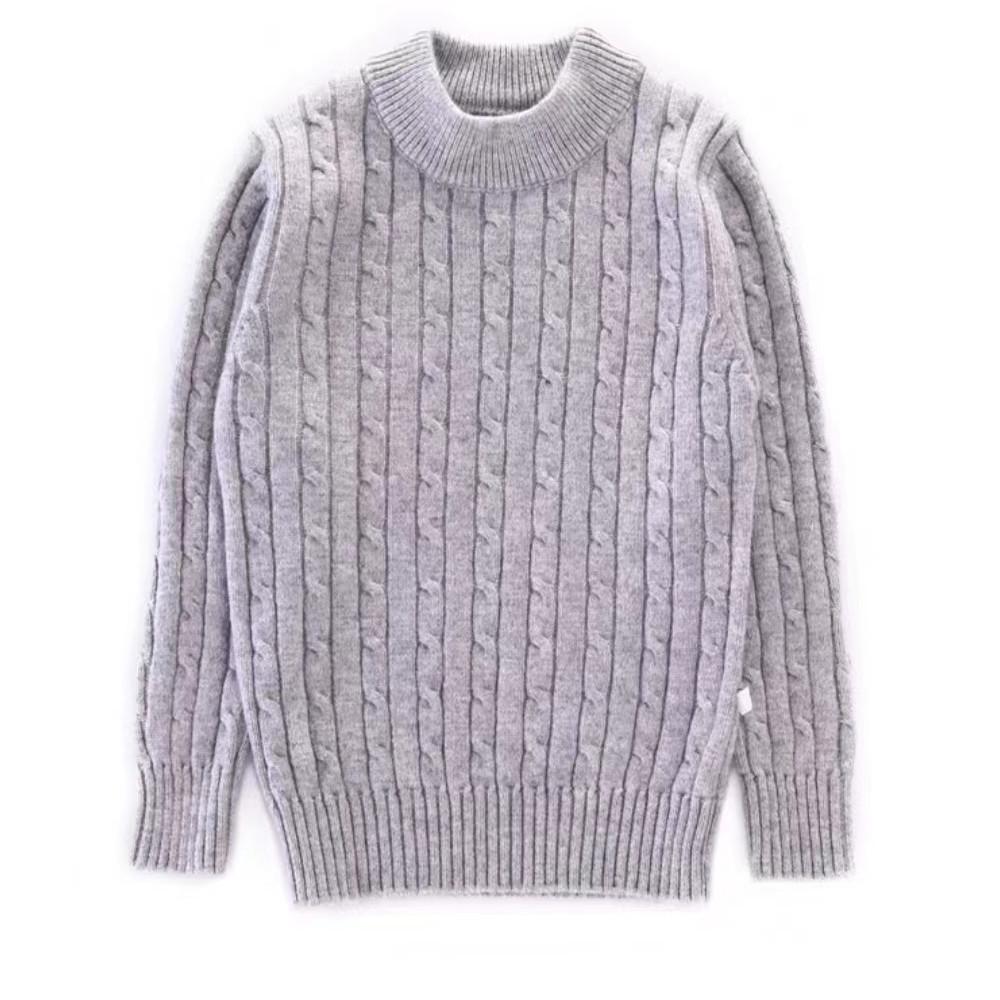 Children's Cashmere Sweater: Boys' and Girls' Thick Knitted Pullover for Autumn and Winter