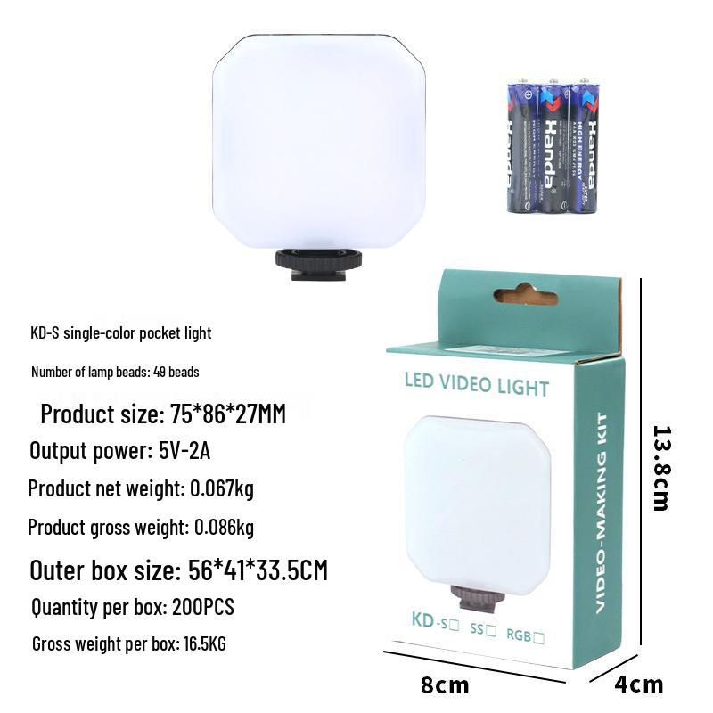 

Portable RGB Pocket Fill Light for Photography and Selfies