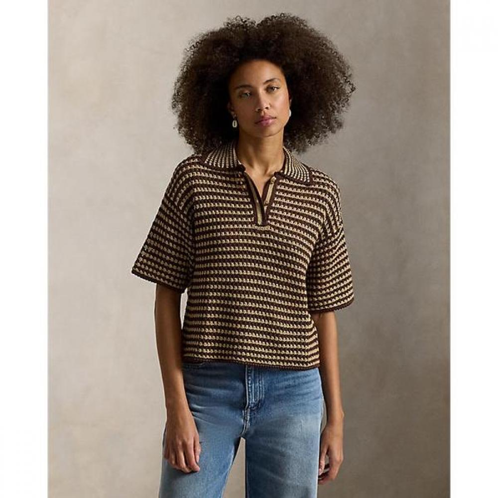 

Polo Ralph Lauren Women S Stripe Knit Cotton Polo Shirt wmpoSwenc021527200 M