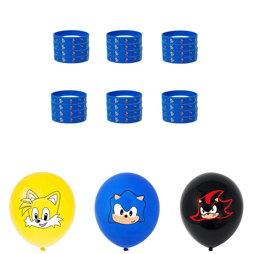 Sonic Birthday Party Decorations Set With Vibrant Banners Cake Toppers And Balloons