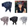 Stilvolle Party-Bandanas Taschentuch Vielseitig Tasche Vintage Quadratisches Kopftuch für Sport und Freizeit
