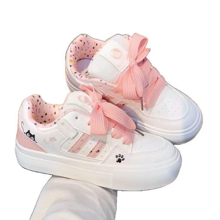 Cartoon cat claws Korean casual new spring thick baseplate shoes bread shoes