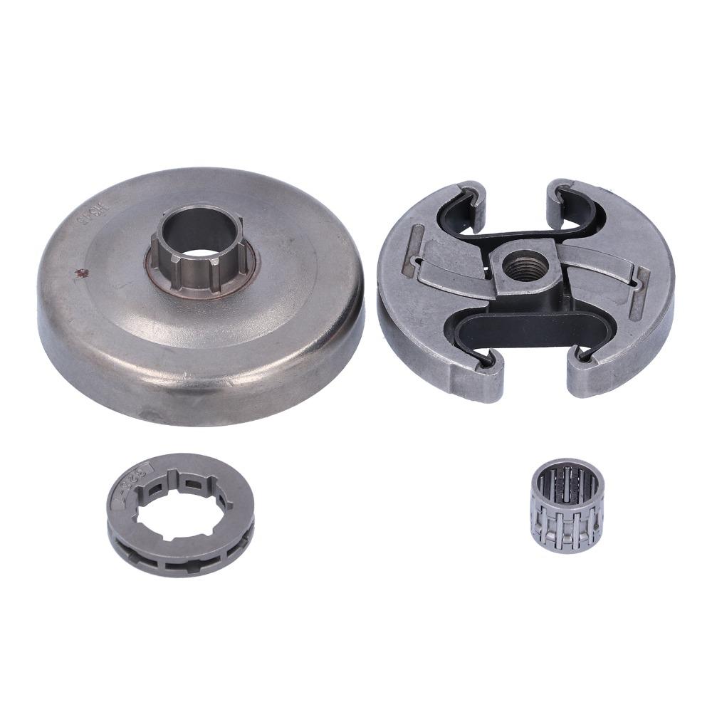 Kit de piñón de llanta plateado oscuro para Husqvarna 325 340 346XP 345 350 351 353 445E 450in-7T