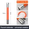 360° Rotating Silica Gel Faucet Extender Flexible Bending Bathroom Faucet Sink Universal Splash Extender Kitchen Accessories
