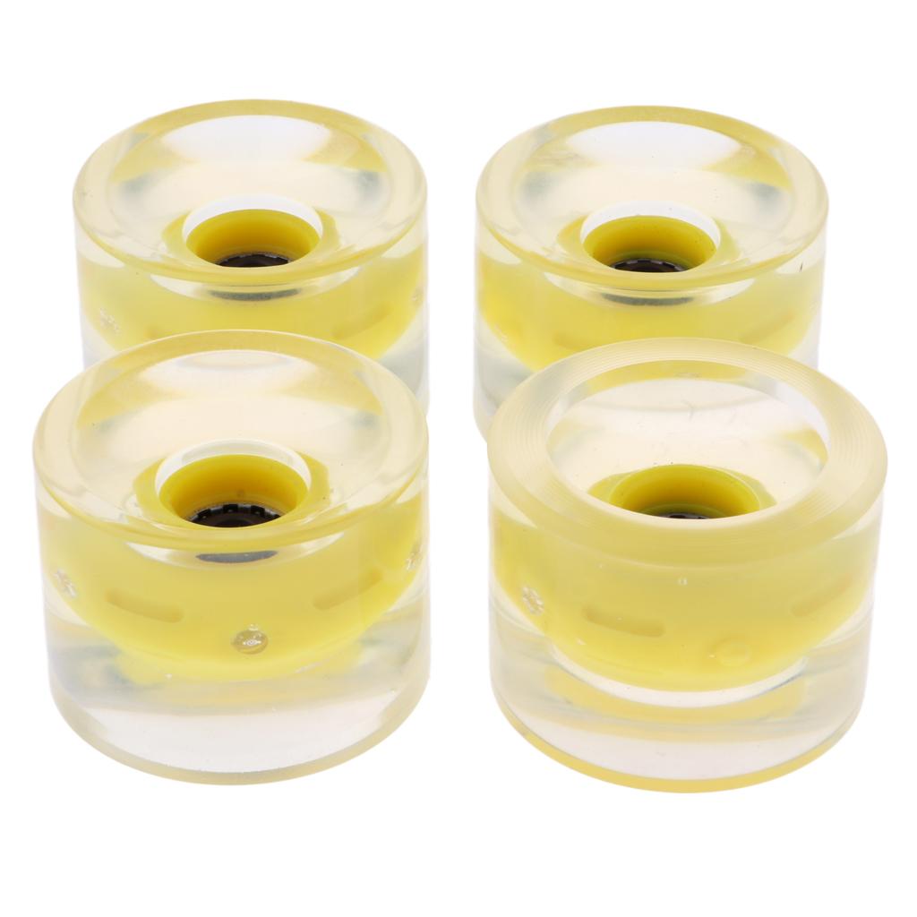 Substituição de Rodas de Longboard PU Rodas Cruiser Iluminadas 70mm Tamanho Grande para Downhill Mountain Riding e Street Sliding