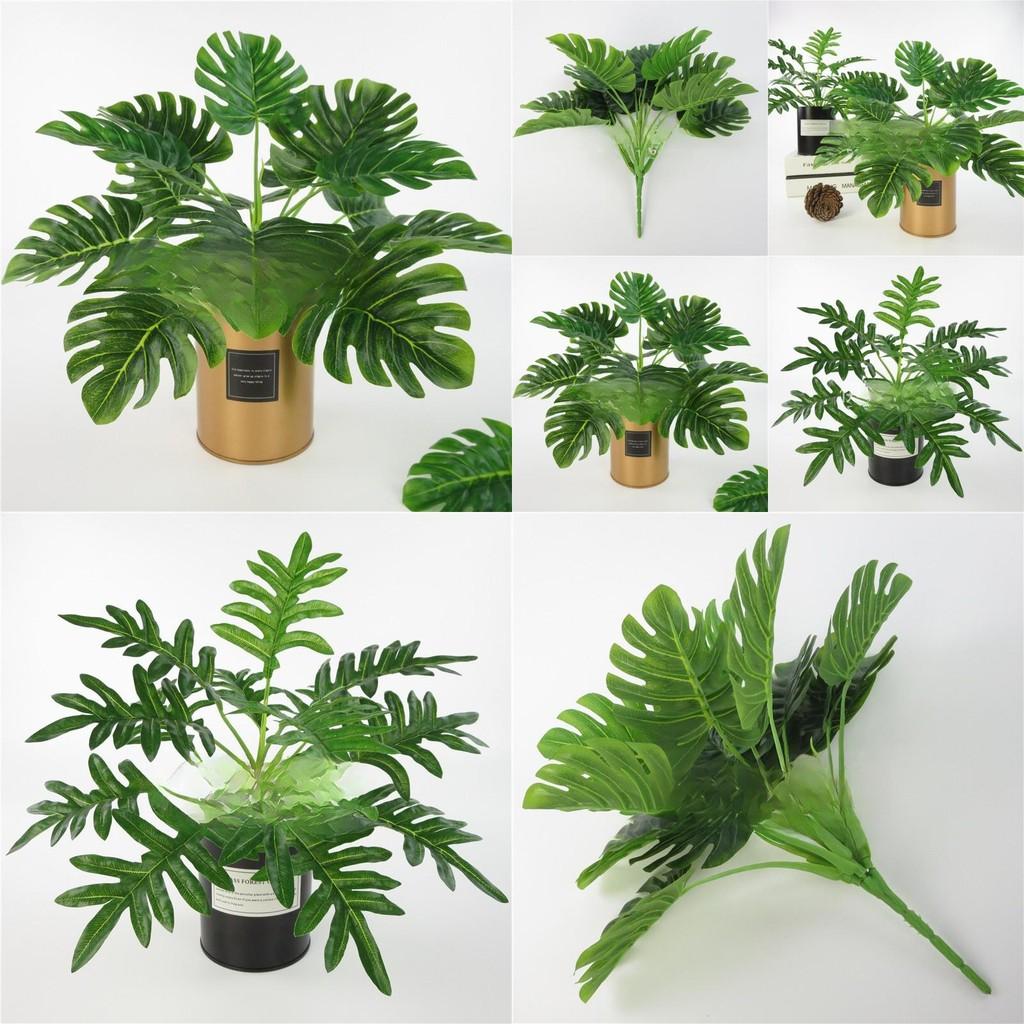 Faux Plant Wall Panel With Plastic Monstera Deliciosa Liebm For Office And Home Decor