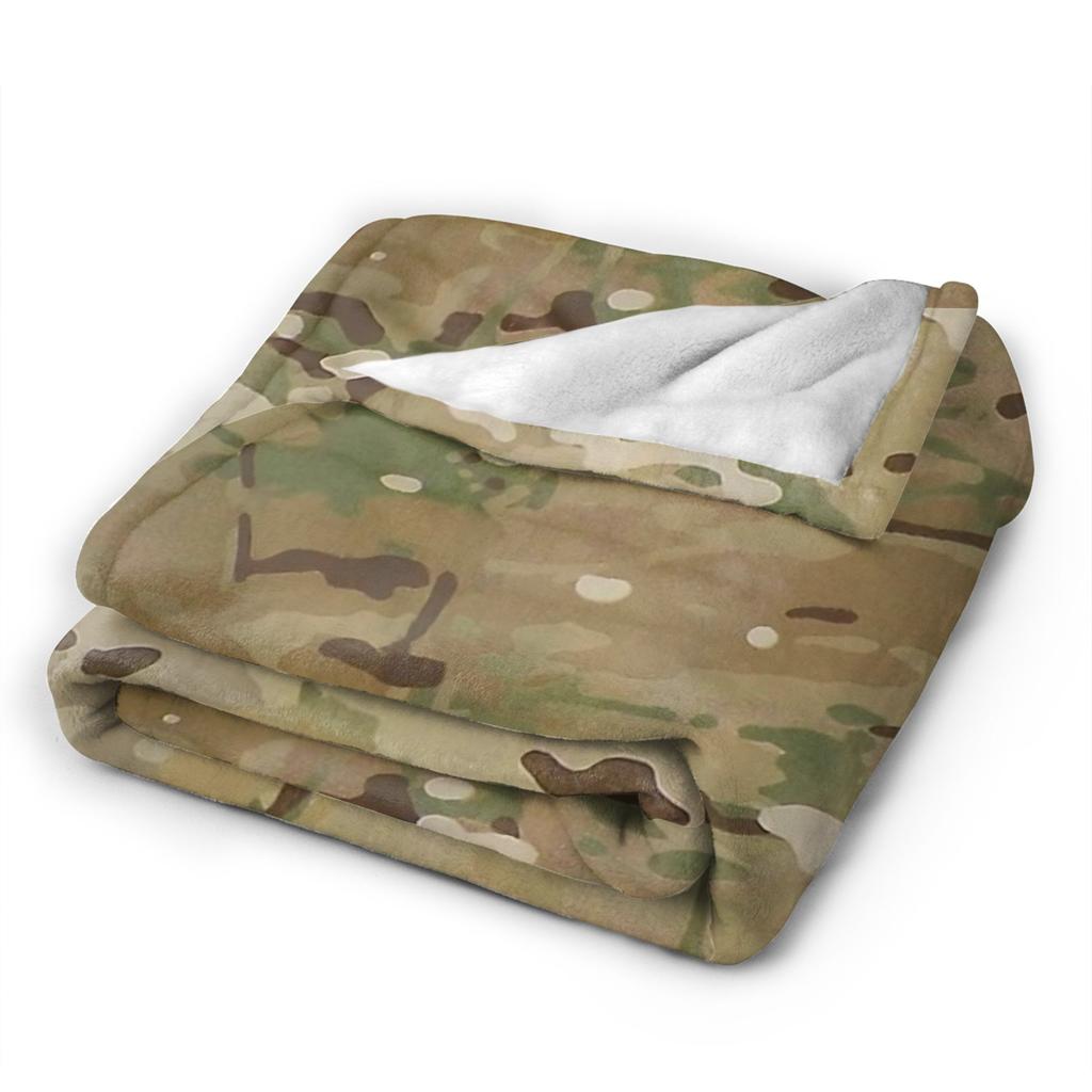 Super Soft Blanket Travel MultiCam Camo Camouflage Throw Blanket  Flannel Bedspread For Living Room Graphic Sofa Bed Cover