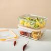 Lock&Lock 2-Piece Divided Glass Food Storage Set