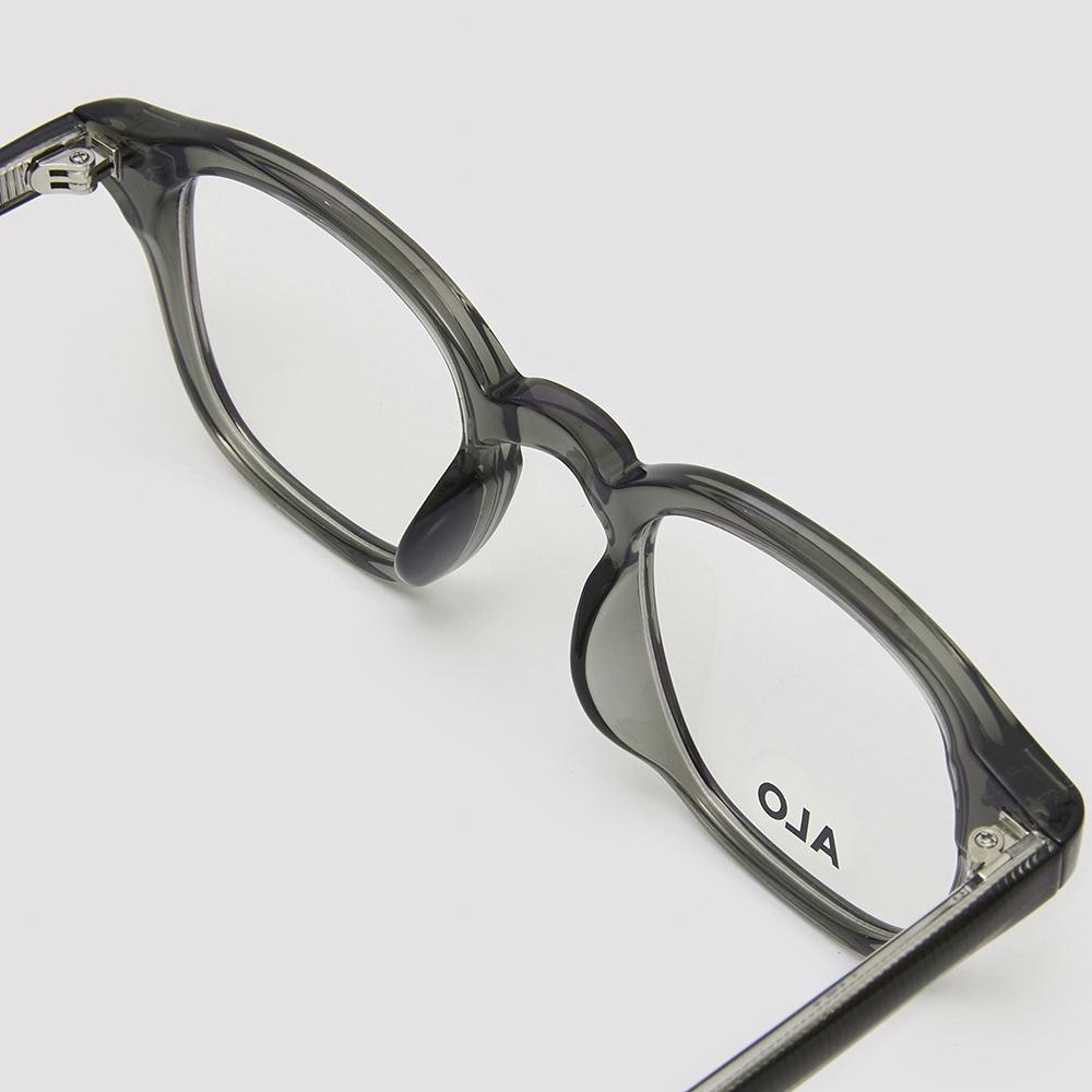 Alloaiweeo [Essential] Al5505 1010G Wellington Grey Eyeglass Frames Blue Light Blocking Lenses Selection