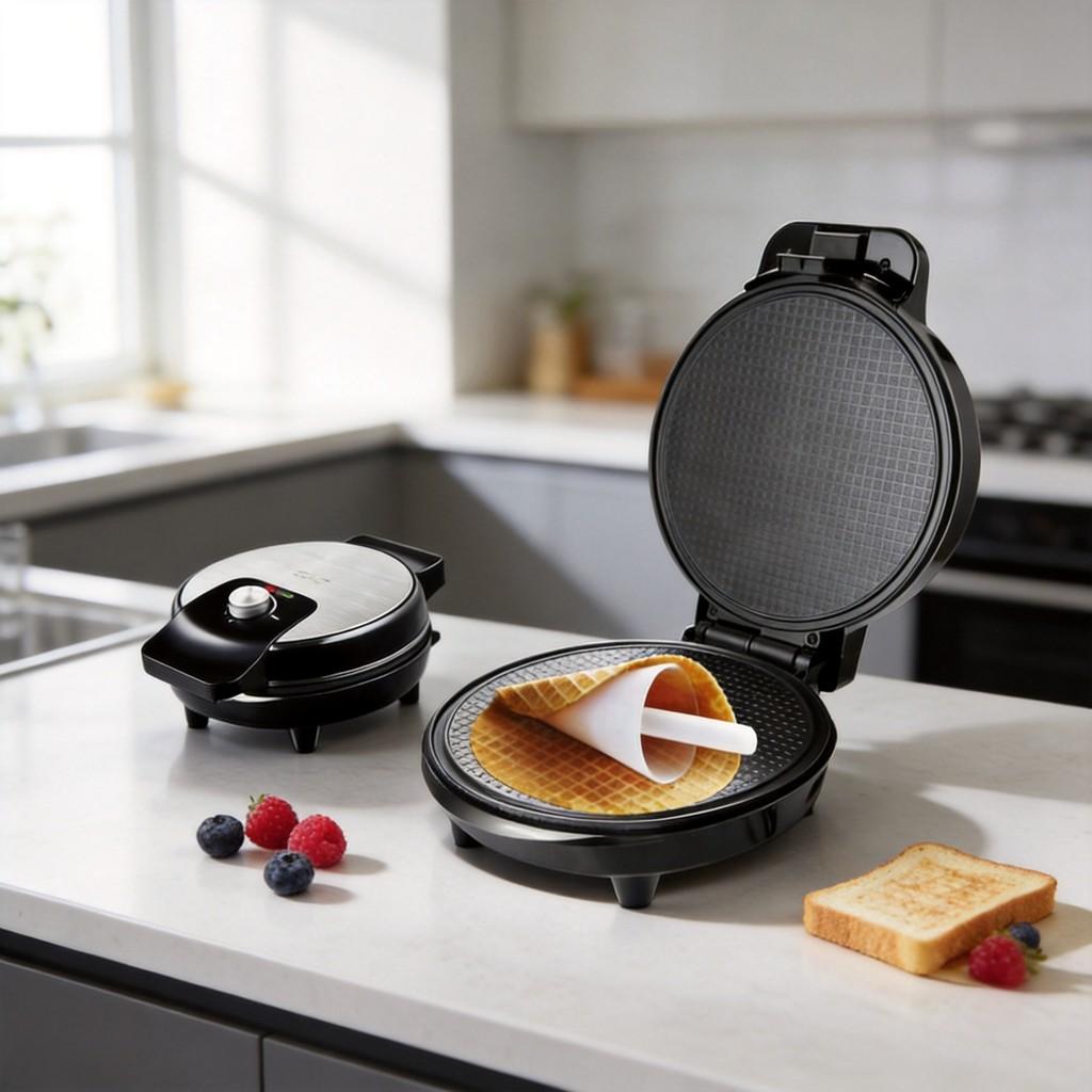 Breakfast Maker Electric Sandwich Toaster With Deli Tray For Family Use