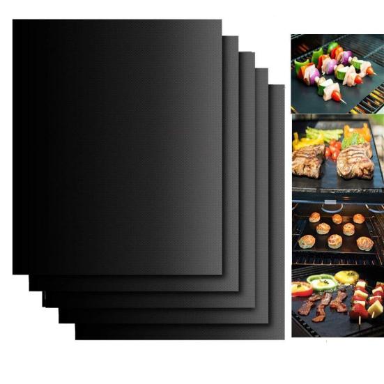 

5 шт., жаропрочный не липкий коврик для барбекю на открытом воздухе, подушка для гриляИнструменты для пикника