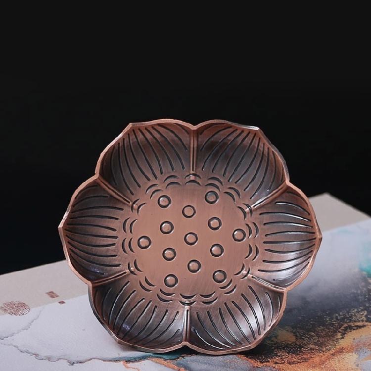 3Pcs Vintage Metal Cigarettes Holder Incenses Stick Holder Handcraft Incenses Burners with Flower Base Ashes Catcher