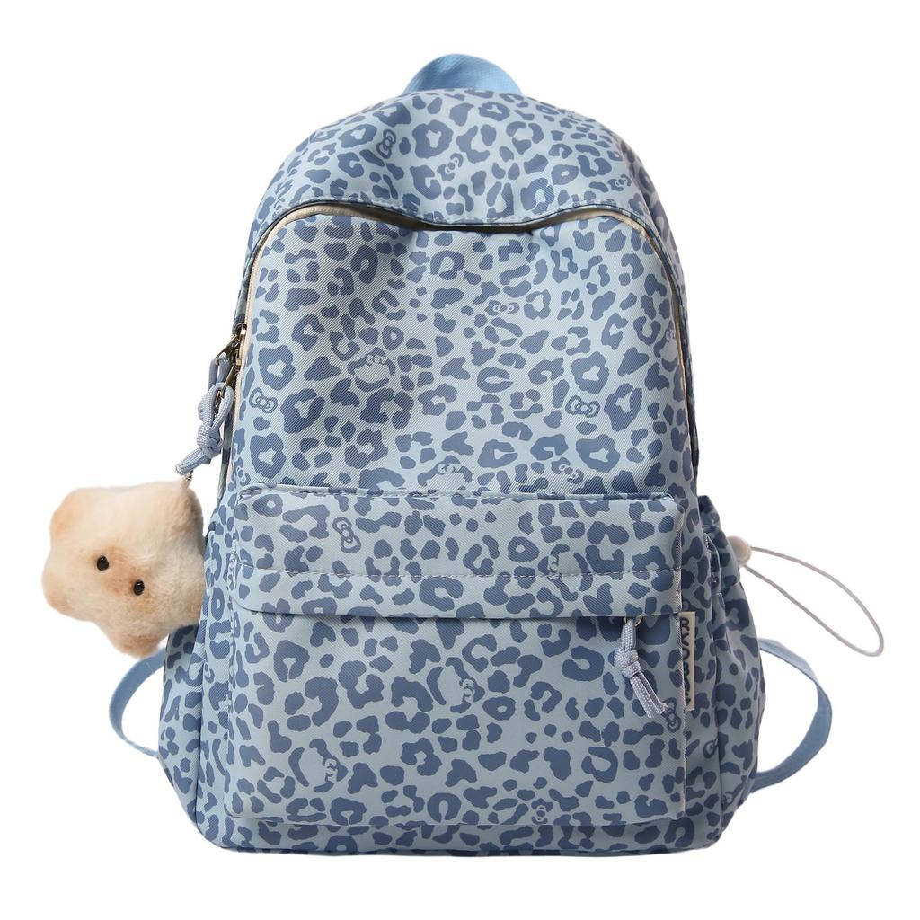 Schoolbag New Fashion Leopard Print Backpack College Women's Schoolbag Going Out Sports Travel Lightweight Versatile Casual Backpack