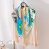 The New Mulberry Silk Square Scarf Has a High-end Temperament. It Is a Silk Silk Scarf for Women, a Thin Scarf, and a Shawl.