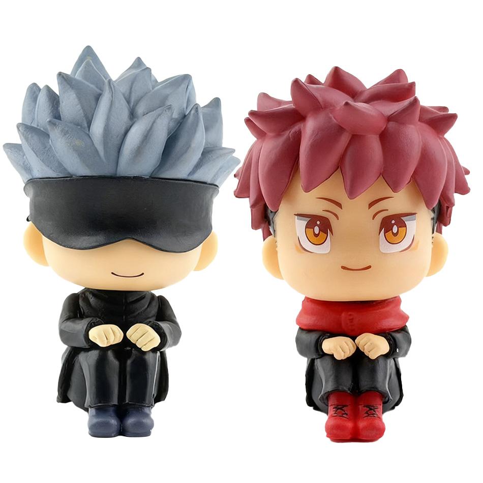 7-9CM Jujutsu Kaisen Cute Yuji Itadori Gojo Satoru Q Ver. PVC Action Figures Anime Figure Model Toys Collection Doll Gift