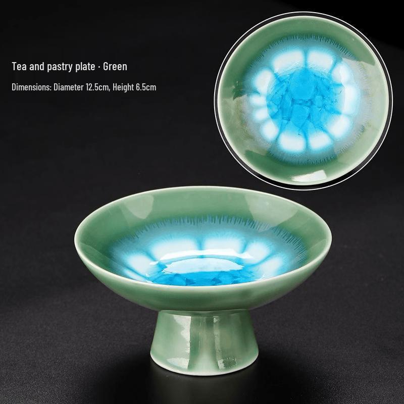 Tea Ceremony Kiln-Glazed Fruit Plate