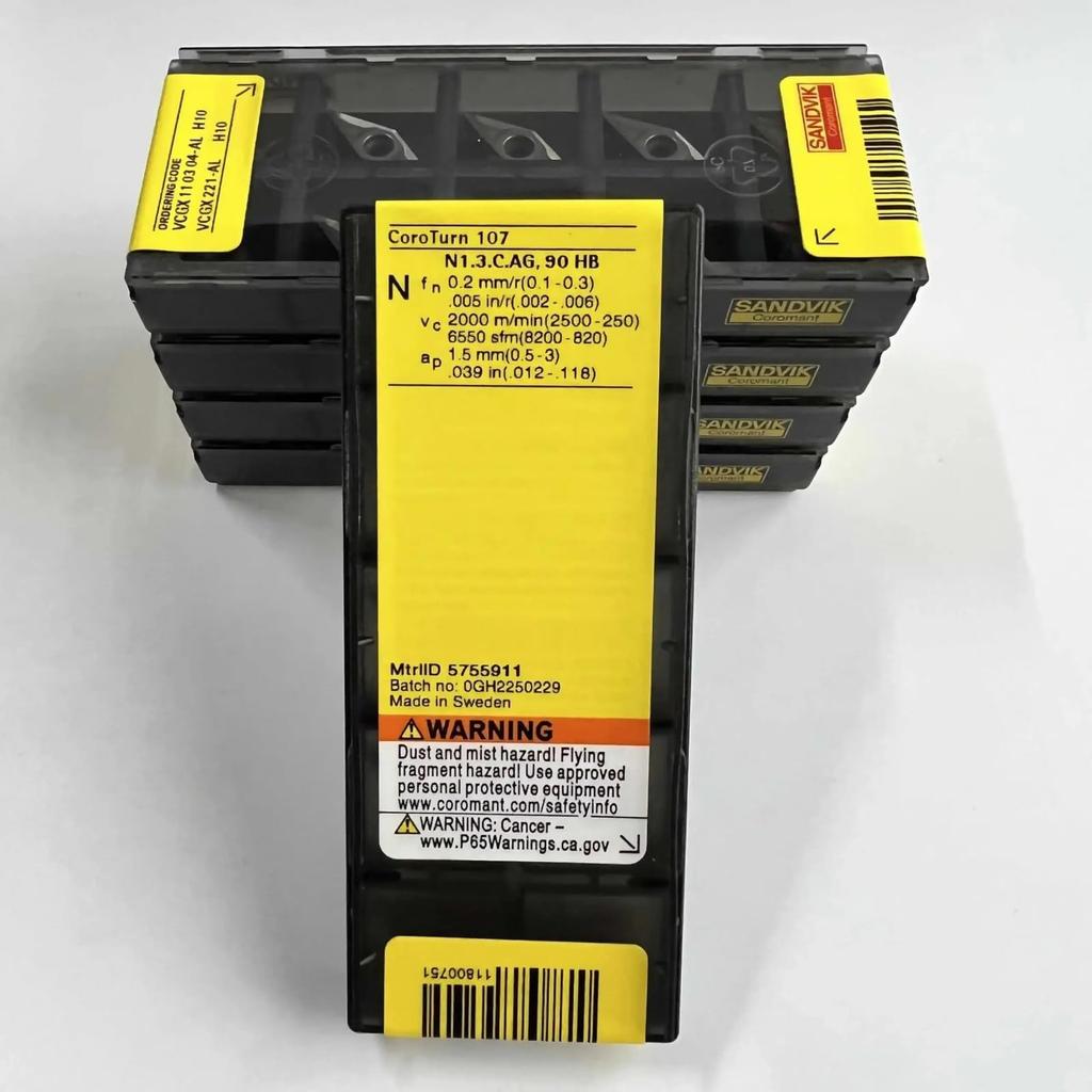 Original Sandvik / VCGX110304-AL H10 /Carbide CNC Blade 10 PCS