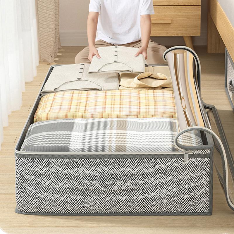 Large Under Bed Storage Bag Household Clothing Quilts Foldable Wardrobe Closet Organizer Container With Clear Window