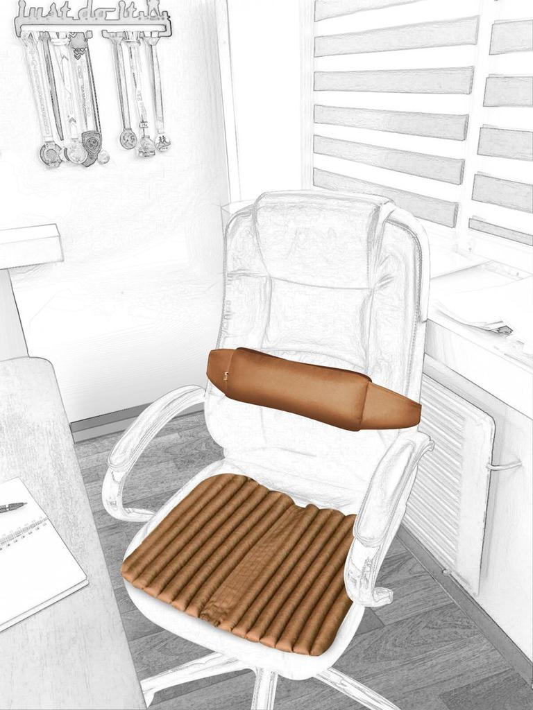 Pokrowce na krzesła wykonawcze Ekkoseat, wypełniacz z łuski gryki