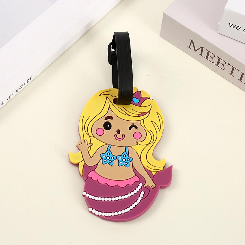 Cartoon Animal Silicone Luggage Tags Creative Cute Luggage Tag Suitcase Tag Anti Loss Hanging Small Pendant Travel Accessories