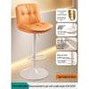 Modern Minimalist Wrought Iron Bar Stool with Backrest