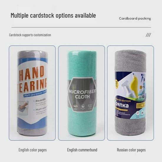 Reusable Lint-Free Absorbent Tearable Kitchen Dishcloth Roll