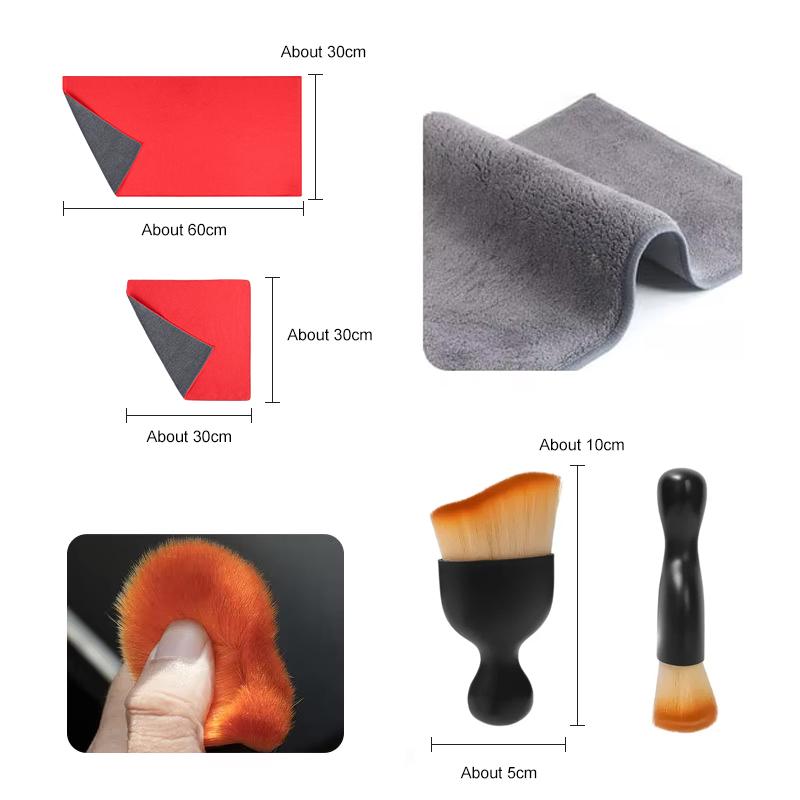 Car Wash Towel Cloth For BMW E38 E46 F15 E90 E92 E87 G20 G30 1 3 5 7 X1 Super Absorbent Suede Wash Rag Interior Cleaning Brush