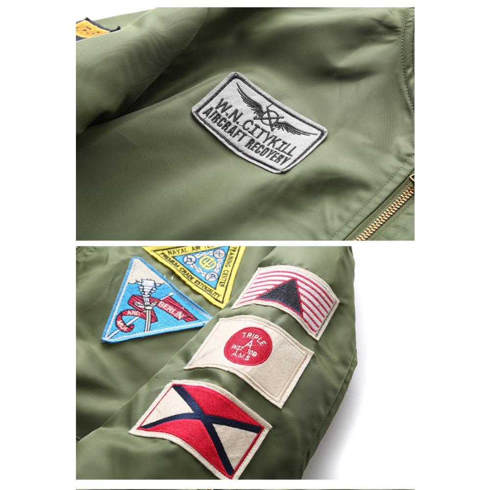 New Spring And Autumn Large Size Men'S Sports Casual Stand-Up Collar Jacket Ma01 Pilot Men'S Baseball Uniform