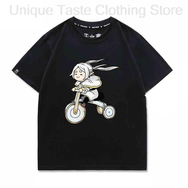 

Frieren Beyond Journeys End Anime T Shirt Frieren Cute Cartoon Print Tshirt Unisex Women High Quality Cotton Short Sleeve Tee Tops 4XL