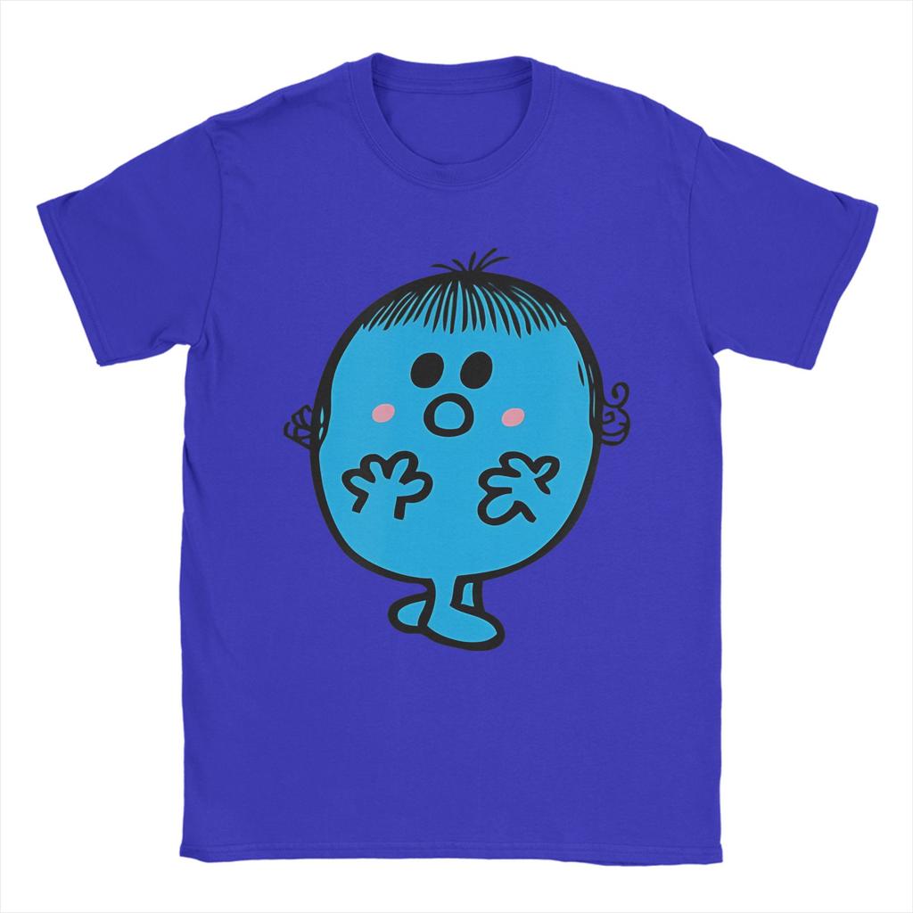 Funny Mr Men Little Miss Shy Funny cute T-Shirt Men Cotton Short Sleeve  Round Neck Summer Tops