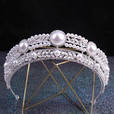 Fashion Tiara Bridal Crown Women Retro Zircon Princess Headdress Party Birthday Headwear Accessories