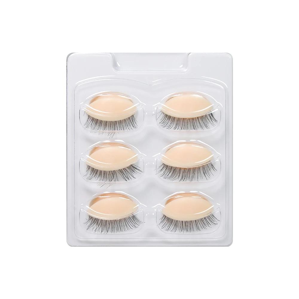 wholesale Mini Lash Flat Model Head Practice Eyelash Extension Training Head With Removable Replacement Eyelids Mannequin Head