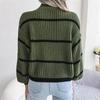Fashion Women Sweaters 2023 Autumn Winter New Solid Color Long Sleeved Sweater Loose High Neck Warm Pullover Knitwears Tops
