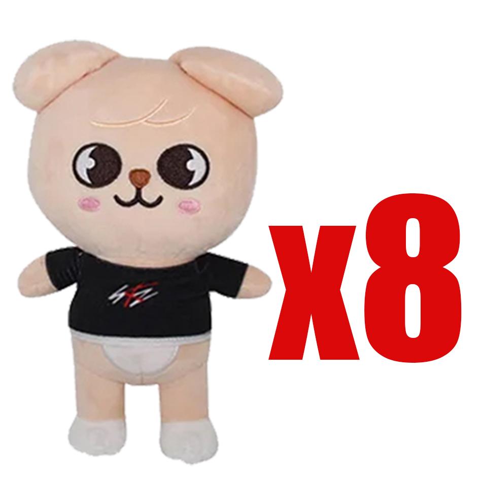 20cm Skzoo Plush Toys Stray Kids Cartoon Stuffed Animal Wolf Chan Plushies Doll Cute Companion Adults Fans Gift for Cuddly Fluffy Huggable Kawaii