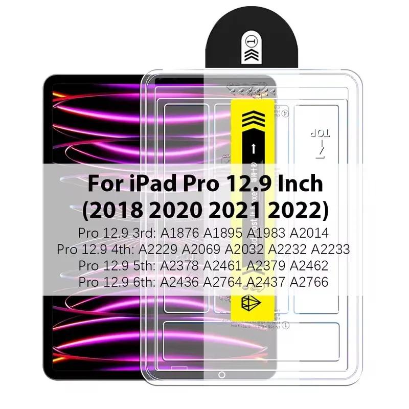 Tempered Glass For iPad Mini 7 6 HD Screen Protector Film For iPad Air 13 11 5 4 Pro 13 11  A16 11th 2025 12.9 10th 9th Easy Install Tool