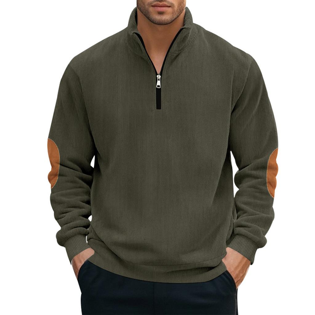 Men's Sweatshirt Loose Solid Color Outdoor Warm Breathable T-Shirt Top
