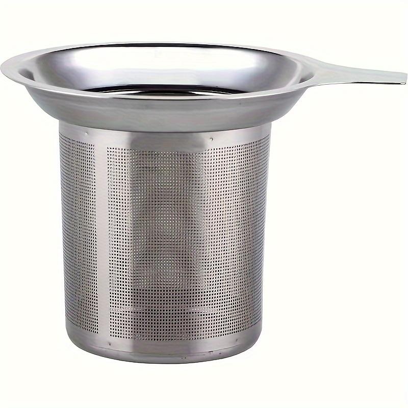 1 peça Peneira de Chá de Aço Inoxidável Resistente com Malha Fina-Infusor de Chá Lavável na Máquina de Lavar Louça, Coador de Especiarias e Ervas, Filtro de Cozinha Fácil de Limpar para Chá a Granel