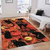 Halloween Black Cats Floor Rug Carpets for Living Room Flannel Memory Foam Large Carpet Area Rugs
