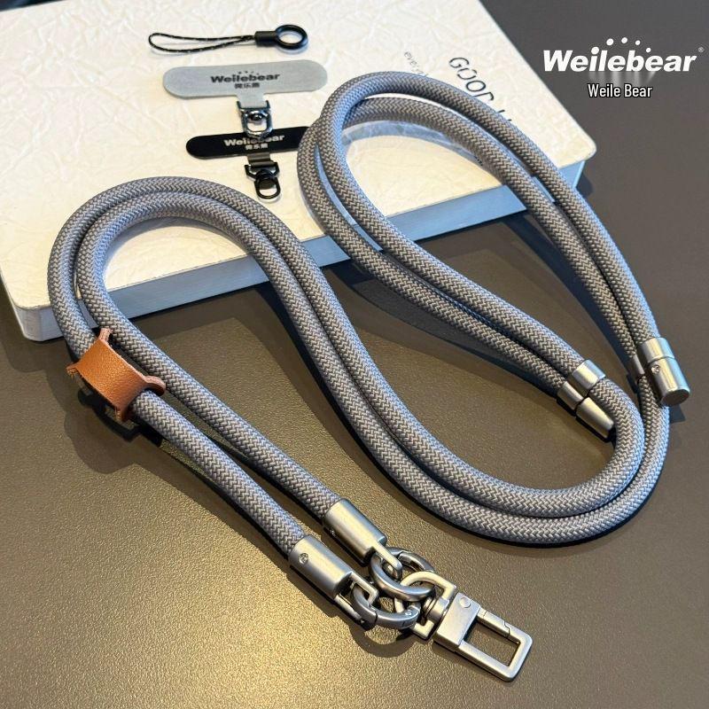 Outdoor Mobile Phone Adjustable Double Buckle Crossbody Strap Lanyard - Compatible with Cameras and Phones