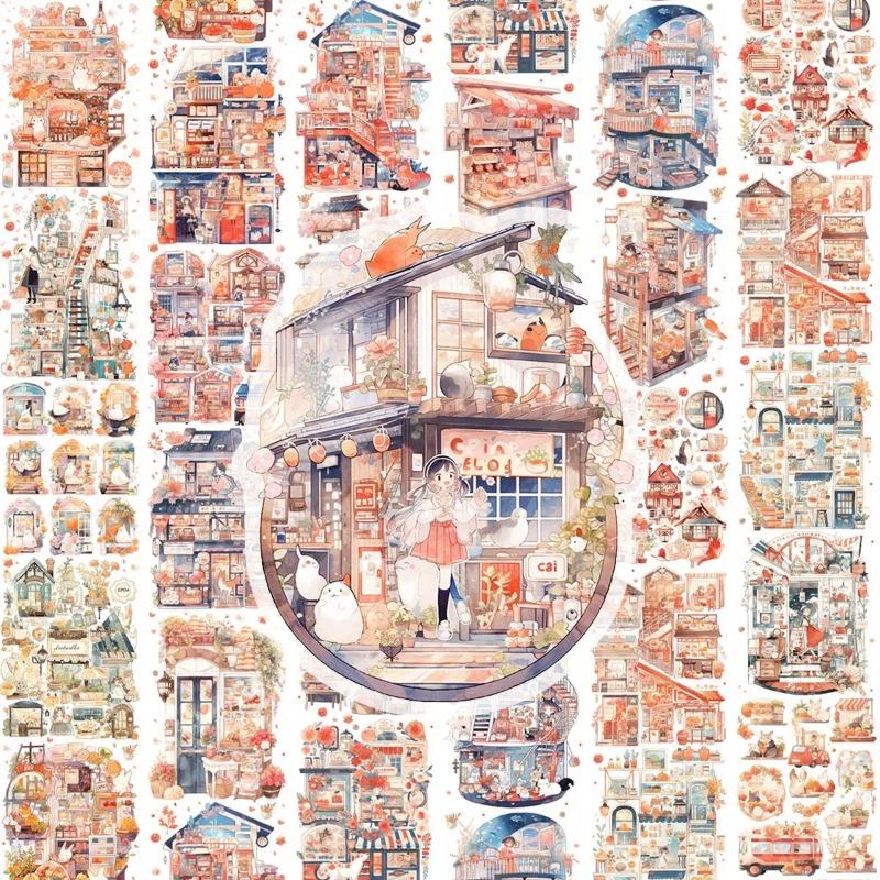 

5M Cute Girl s Daily Life Masking Washi Tape Kawaii Cat Dog Decorative Adhesive Material Sticker Diy Label Album Diary Scrapbooking