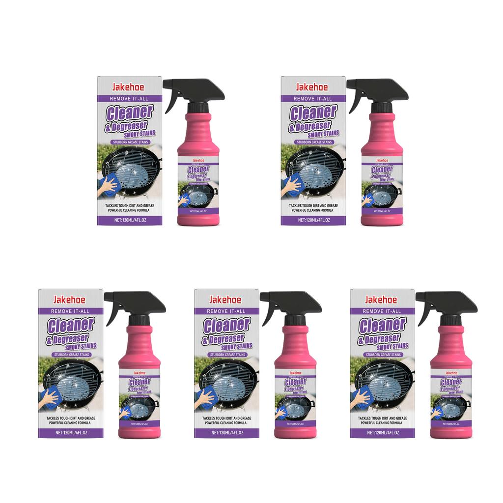 Spray Detergente Potente per Griglia 120ml, Sgrassatore Schiumogeno Rapido per Forno, Piano Cottura, Cappa, Rimuovi Macchie di Grasso BBQ