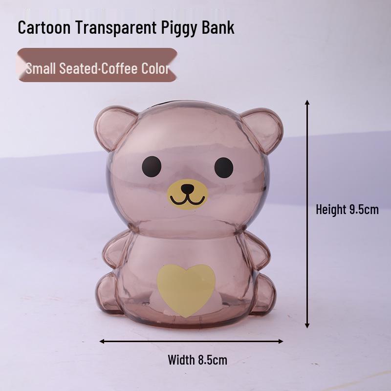 Clear Bear Coin Bank & Candy Jar for Kids' Birthdays