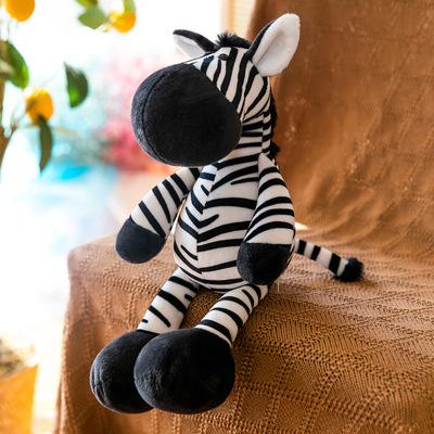 Zoo Forest Animals Plush Doll Toys Cartoon Giraffe Lion Monkey Dog Tiger Lifelike Plush Stuffed Doll Children's Birthday Gift
