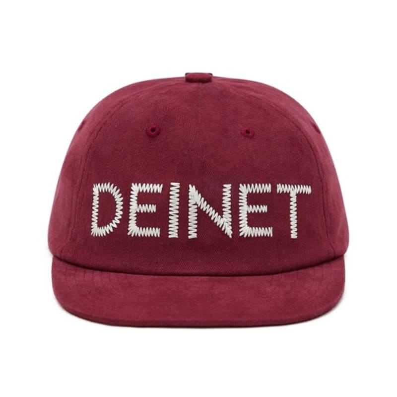 

DEINET ZIGZAG LOGO MINI BAR DETAIL cap IN BURGUNDY FREE