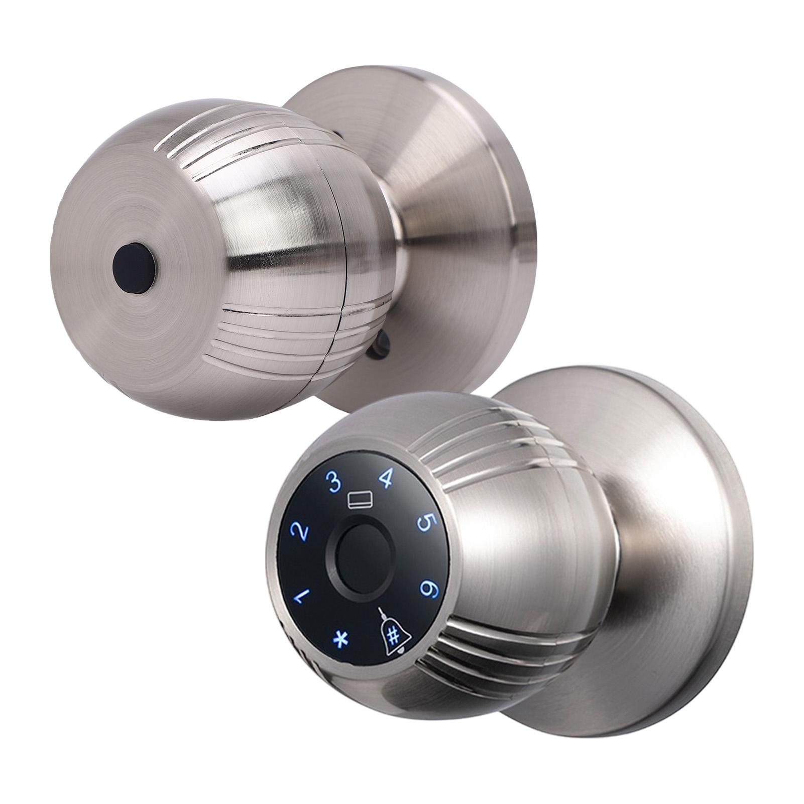 Smart Lock Keyless Entry   Fingerprint Door Knob   App Remote Access   5-in-1 FingerprintCelsiusPasswordCelsiusCardCelsiusKeyCelsiusApp Door