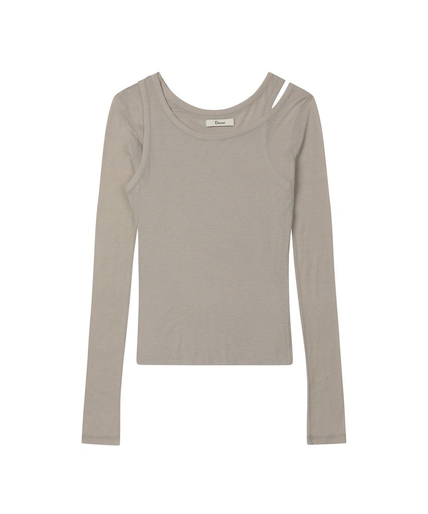 DEINET Layered Long Sleeve In Gray